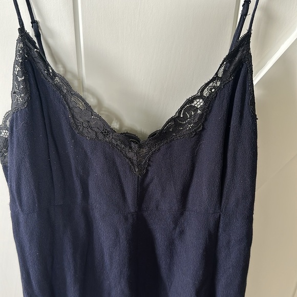 Wilfred Navy with Black Lace Slip Dress - Picture 6 of 11